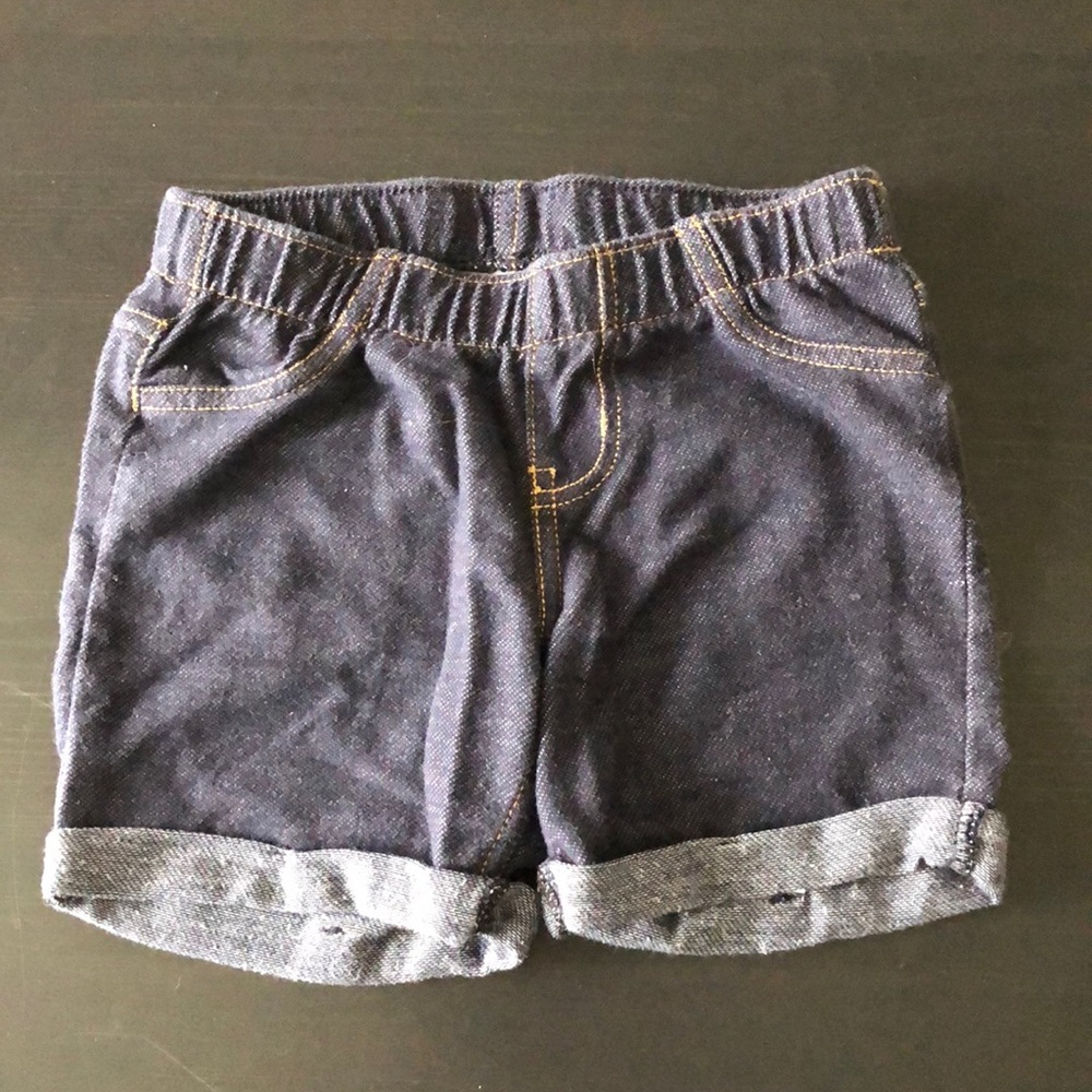 Cat and Jack dark wash stretchy shorts